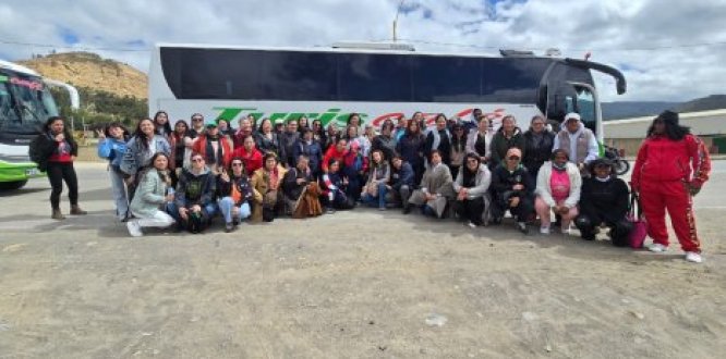 Las mujeres de Usme terminaron su fortalecimeinto en Nobsa